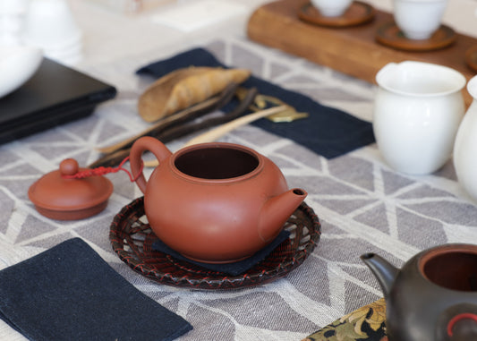 tea pot and tools