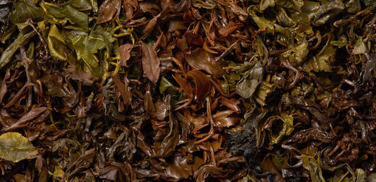 wet tea leaves