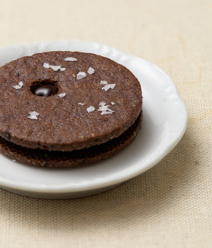 Black Sesame Linzer Cookie