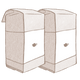 Illustration of two bags of te company tea.
