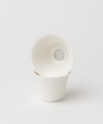 ceramic tea strainer with mesh stacked